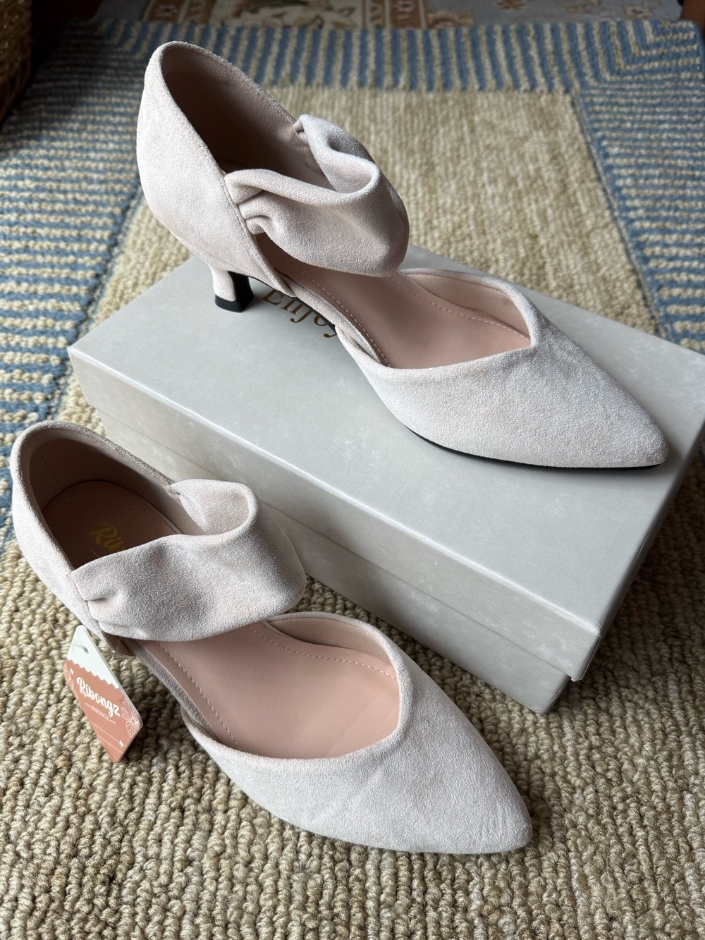 Pointed-Toe 2.4 Inch Suede Pumps - Picture 11 of 11